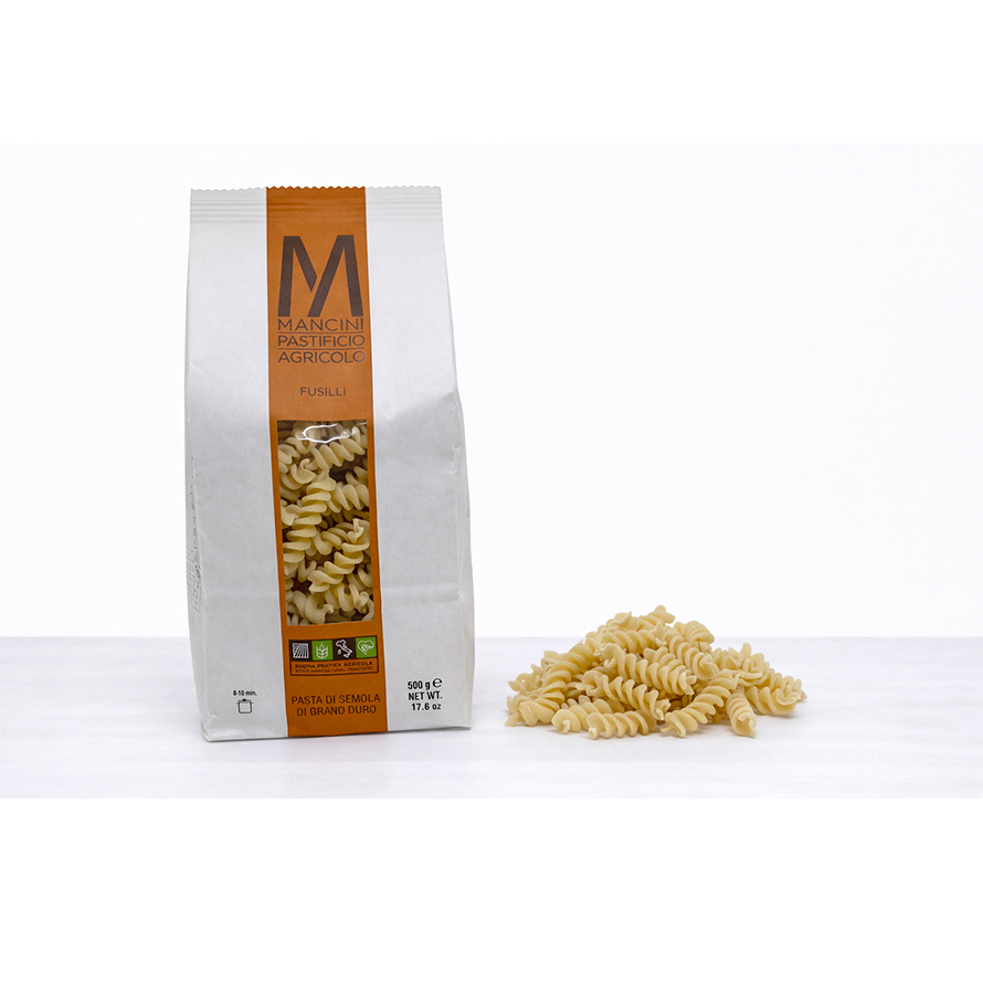 Pasta Fusilli di Semola di Grano Duro - 500g Pasta, Riso e condimenti Pasta - Mancini