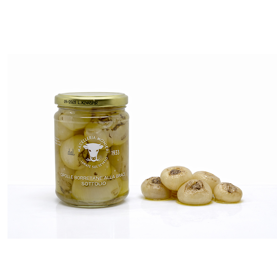 Cipolle Borretane alla Brace Sott'olio - 280g Le Nostre Conserve Conserve - Gastronomie Italiane