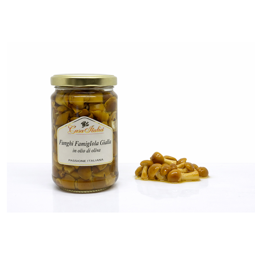 Funghi Famigliola Gialla in olio di oliva - 280g Le Nostre Conserve Funghi - Casa Italia