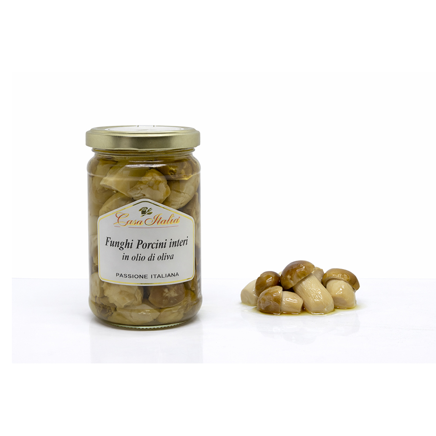 Funghi Porcini Interi in olio di oliva - 180g Le Nostre Conserve Funghi - Casa Italia